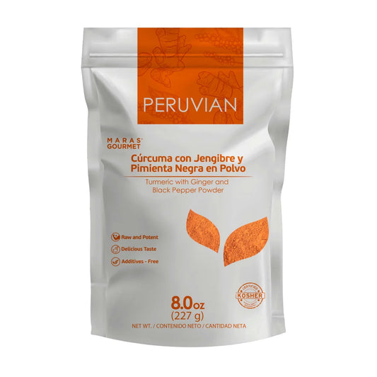 Curcuma con Jengibre y Pimienta Negra – Bolsa x 227 g
