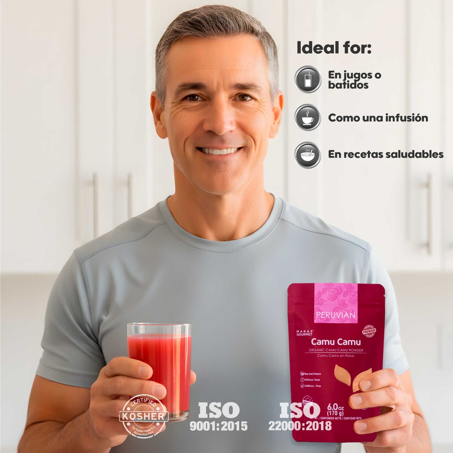 Camu Camu Orgánico en Polvo-Bolsa x 170 g
