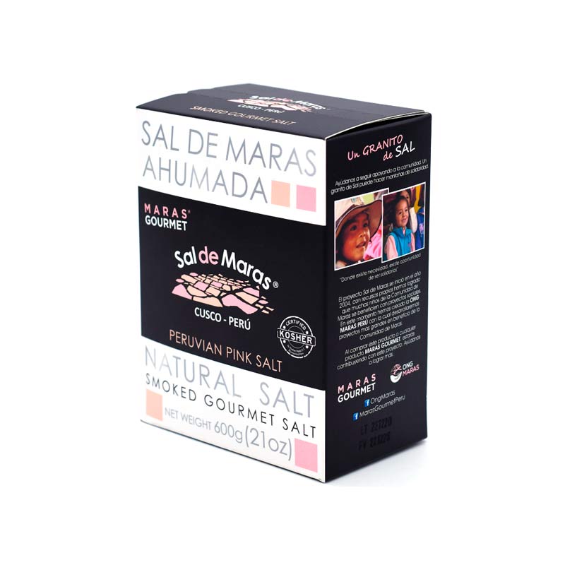 Sal Rosada de Maras Ahumada – Caja Cartón 600g