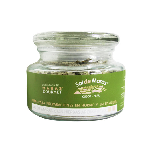 Sal Rosada de Maras con especias – Frasco Vidrio 400g
